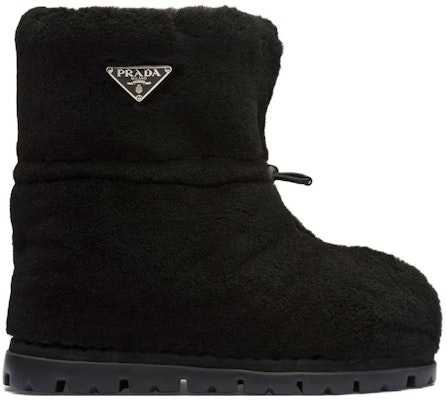 (Women) Prada High-Top Sheepskin Warm Comfort Snow Boots 'Black' 1U258N_173_F0002_F_ZF20 Order (Women) Prada High-Top Sheepskin Warm Comfort Snow Boots 'Black' 1U258N_173_F0002_F_ZF20