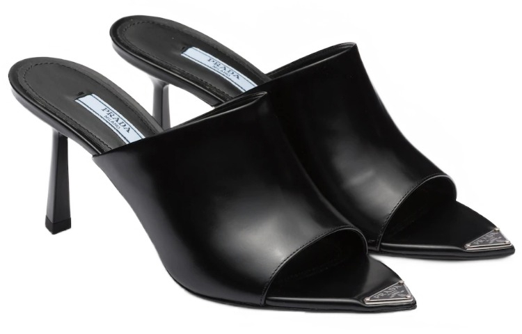 Order (W) Prada Hoge Hakken Sandalen ''Zwart Lakleer'' 1XX638_055_F0002_F_075