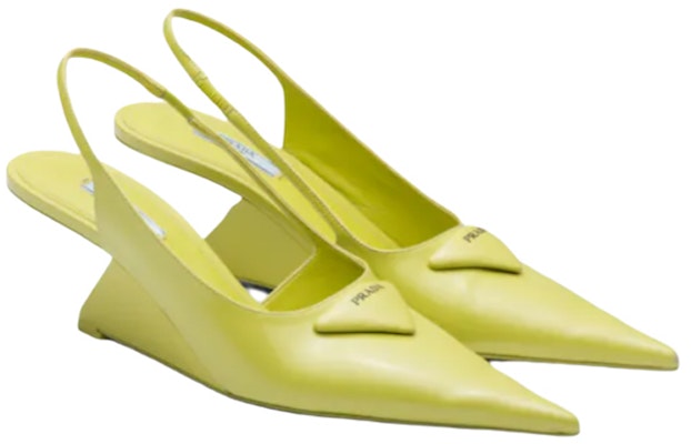 (W) Prada Tacón Alto de Cuero Brillante 'Verde Lima Ácido' 1I885M_055_F0V96_F_A065 Order (W) Prada Tacón Alto de Cuero Brillante 'Verde Lima Ácido' 1I885M_055_F0V96_F_A065