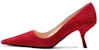 (W) Prada Sneakers Tinggi Suede 'Merah' 1I718L_008_F0011_F_065