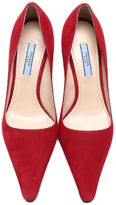 (Women) Prada High-Top Suede Sneakers 'Red' 1I718L_008_F0011_F_065 Shop (Women) Prada High-Top Suede Sneakers 'Red' 1I718L_008_F0011_F_065
