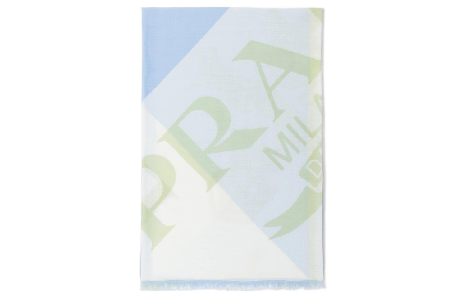 (Women) PRADA Iconic Triangle Logo Stylish Comfort Scarf for Women 2FS036_2FK4_F02VG