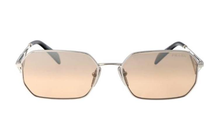 Lookbook (W) Cermin Mata Metal Logo Huruf Tidak Sekata PRADA Perak Wanita PRA51S1BC8J1