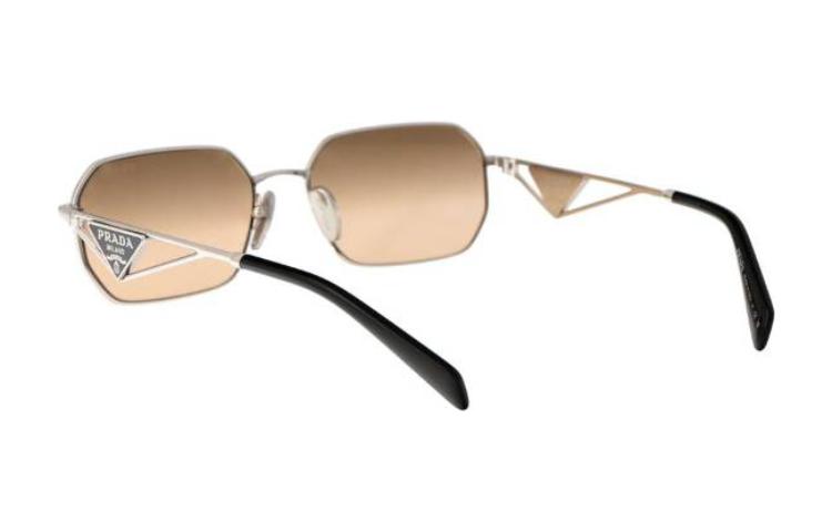 Purchase (W) Cermin Mata Metal Logo Huruf Tidak Sekata PRADA Perak Wanita PRA51S1BC8J1