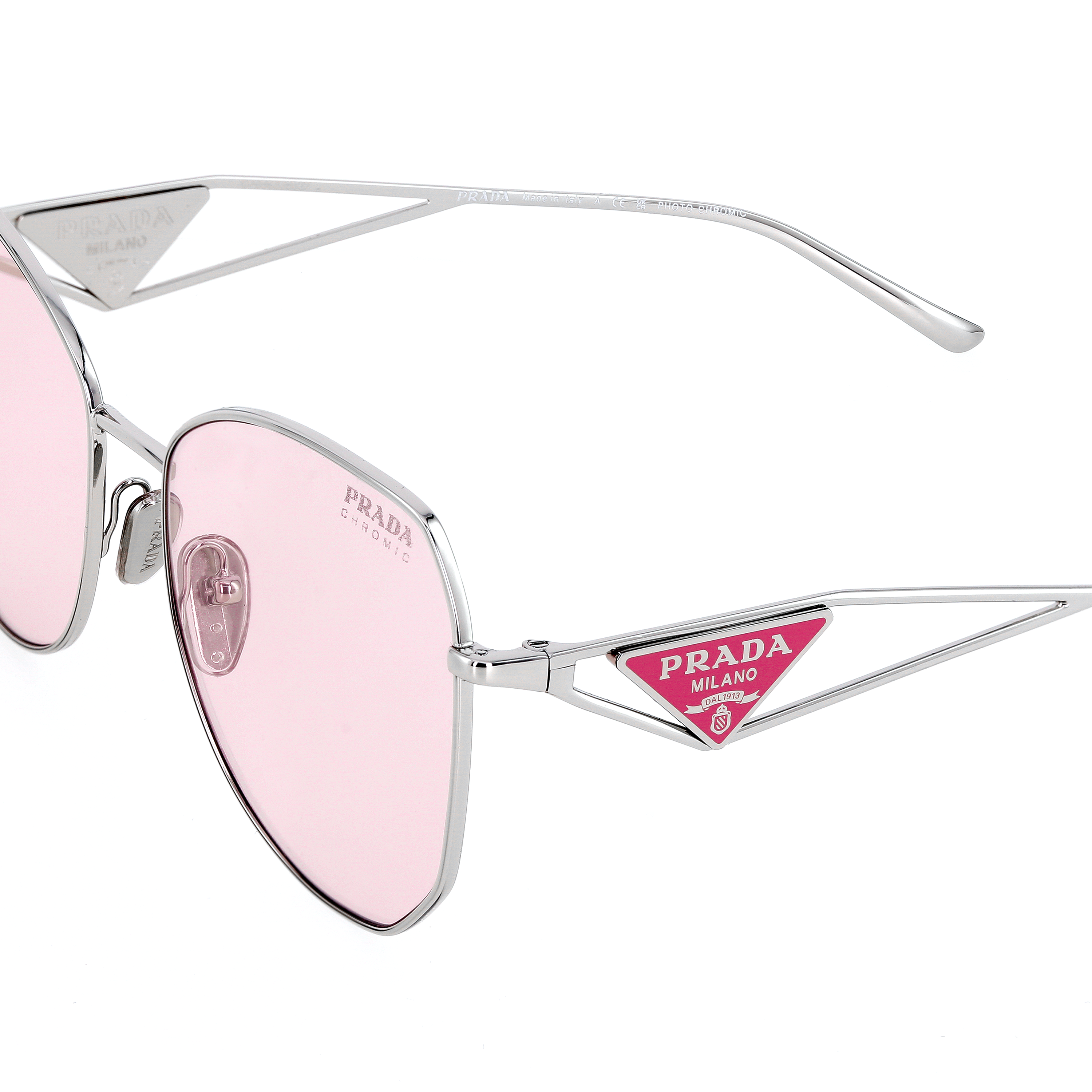 (Women) PRADA Irregular Metal Fashion Sunglasses for Women - Polygon Shape 0PR57YS-1BC06R57 圖 6
