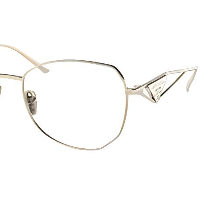 Shop (W) 프라다 여성용 불규칙형 광학 안경 골드 프레임 0PR57YSZVN08N57