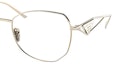 Shop (W) 프라다 여성용 불규칙형 광학 안경 골드 프레임 0PR57YSZVN08N57