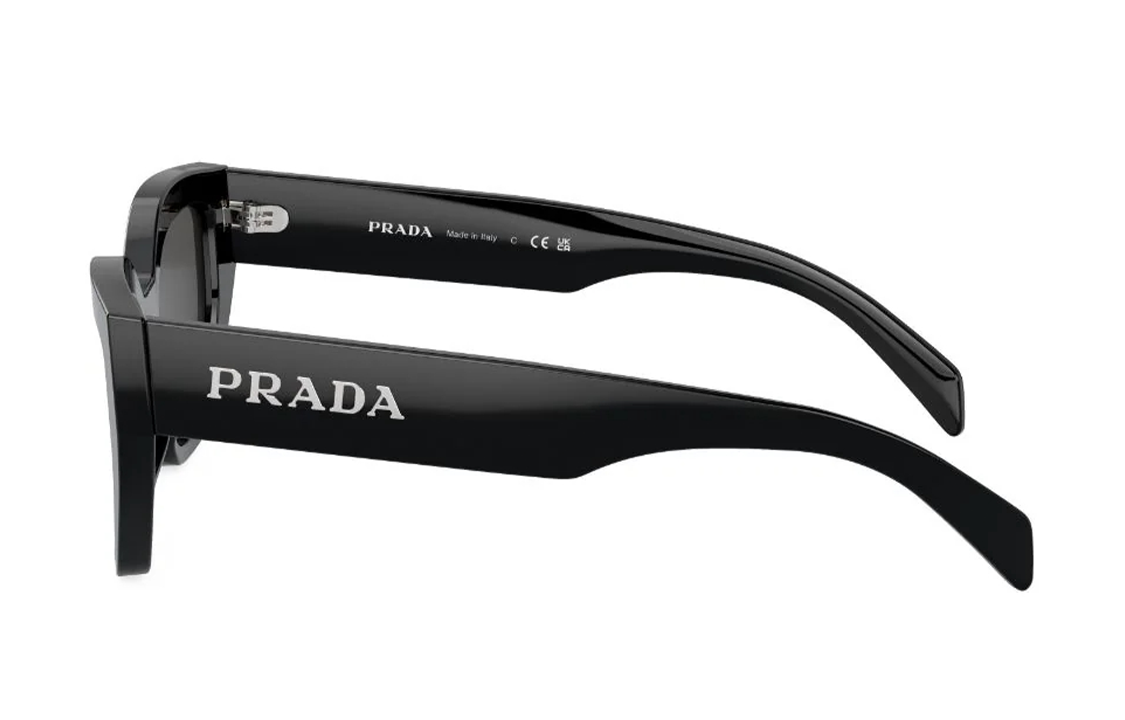 Shop (W) Kacamata Hitam Wanita PRADA Bentuk Unik dengan Logo Huruf. PRA09S1AB5S0