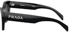 Shop (W) Kacamata Hitam Wanita PRADA Bentuk Unik dengan Logo Huruf. PRA09S1AB5S0