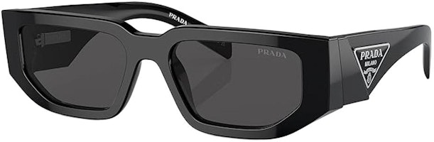 (Women) PRADA Irregular Shaped Sunglasses for Women - Black 0PR09ZS1AB5S054 (Women) PRADA Irregular Shaped Sunglasses for Women - Black 0PR09ZS1AB5S054