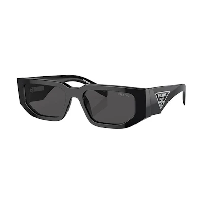 (Women) PRADA Irregular Shaped Sunglasses for Women - Black 0PR09ZS1AB5S054