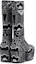 Shop (W) Bottes à semelle plateforme Prada en tissu noir et blanc 1WP146_3LG1_F0967_F_070