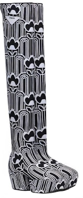 PRADA 編織 厚底靴 女款 黑白 Order PRADA 編織 厚底靴 女款 黑白