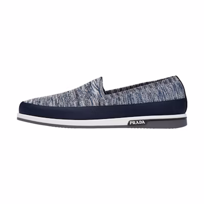 (W) Prada Knit Slip-On 'Blue'
