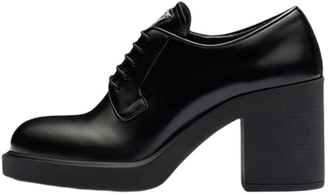 (W) 普拉达黑色刷面皮85毫米高跟鞋 1E976M_055_F0002_F_085 Buy (W) 普拉达黑色刷面皮85毫米高跟鞋 1E976M_055_F0002_F_085