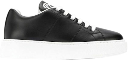 (Women) Prada Leather 'Black White' 1E368L-3KWG-F0967 (Women) Prada Leather 'Black White' 1E368L-3KWG-F0967
