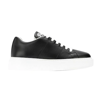 (W) Prada Leather 'Black White'