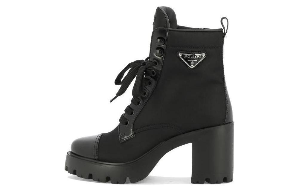 (W) Prada Leather Ankle Boots 'CMFT Casual Black'
