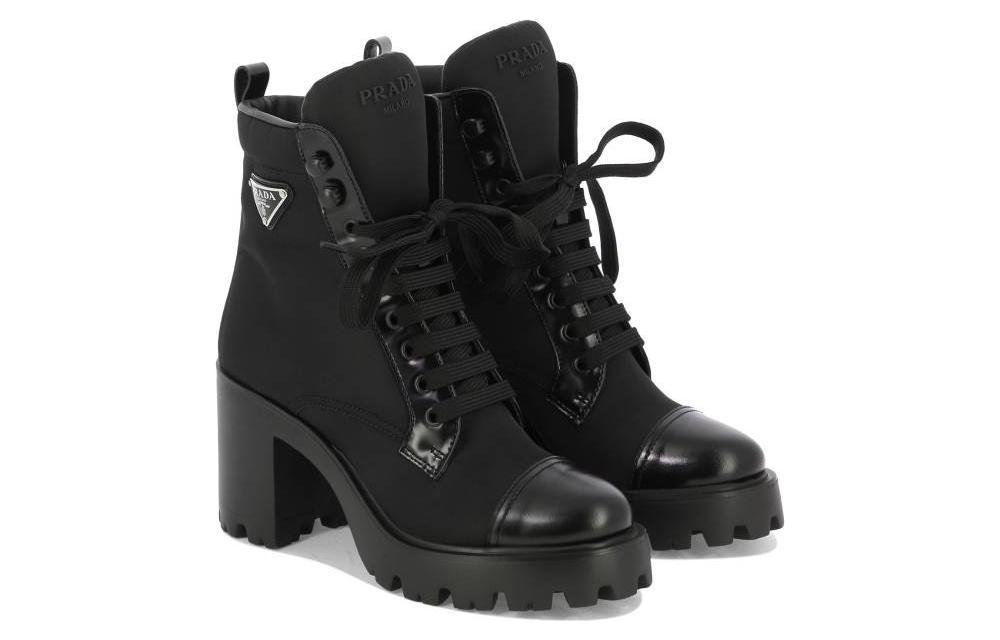 (W) Prada Leather Ankle Boots 'CMFT Casual Black' 圖 3