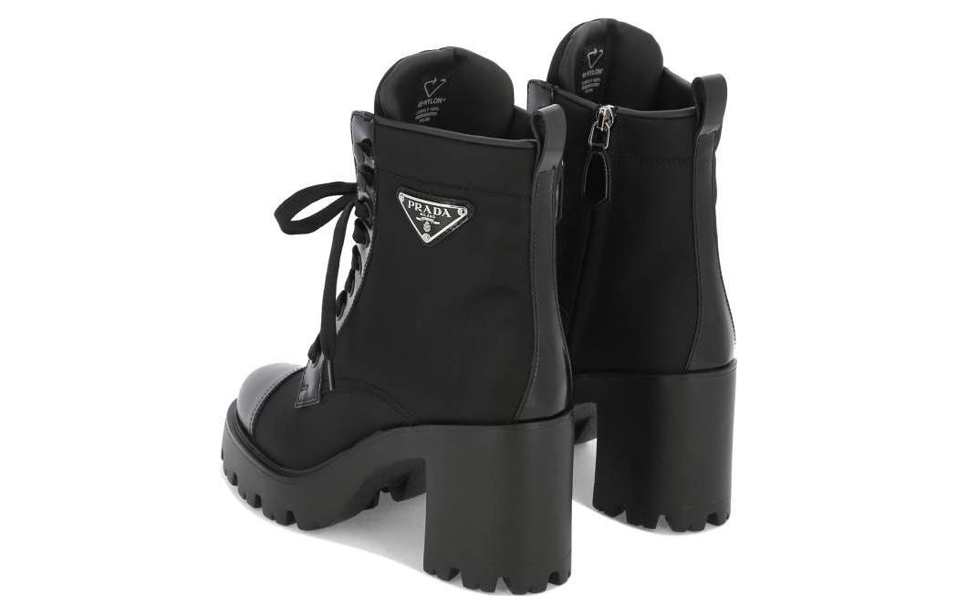 (W) Prada Leather Ankle Boots 'CMFT Casual Black' 圖 4