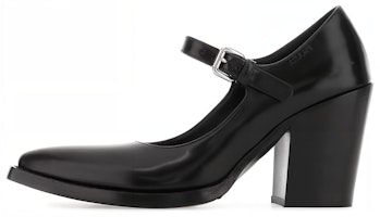 (Women) Prada Leather Block-Heel Buckle High-Heels 'Black' 1I128N_055_F0002_F_090 (Women) Prada Leather Block-Heel Buckle High-Heels 'Black' 1I128N_055_F0002_F_090