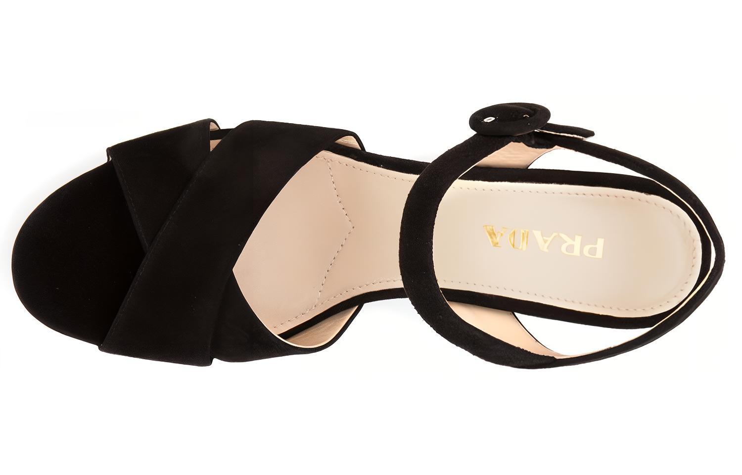 Shop (W) Décolleté Prada in Pelle con Tacco Largo ''Nero Casual Semplice'' 1XP890_FB065008_F_0002