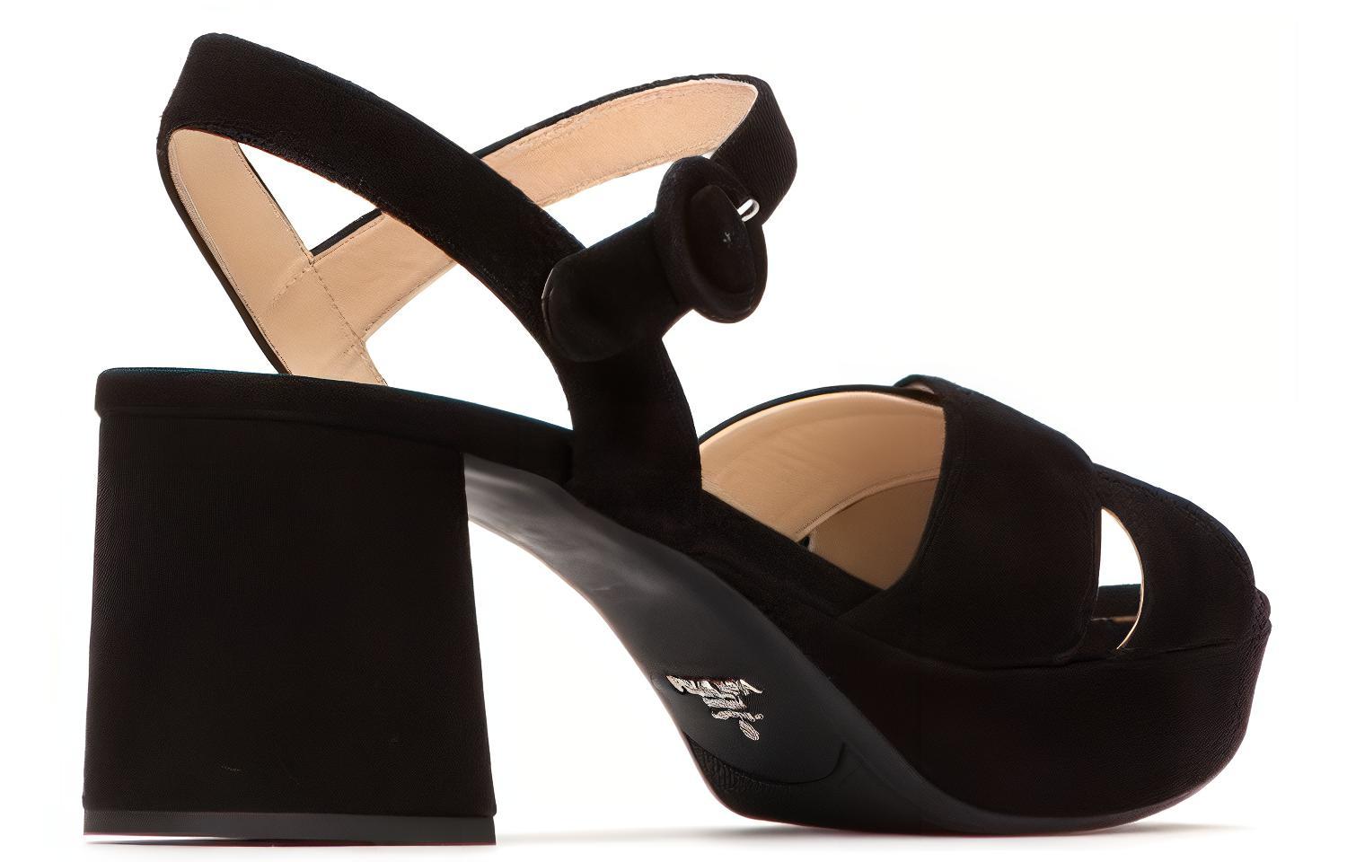 Purchase (W) Décolleté Prada in Pelle con Tacco Largo ''Nero Casual Semplice'' 1XP890_FB065008_F_0002