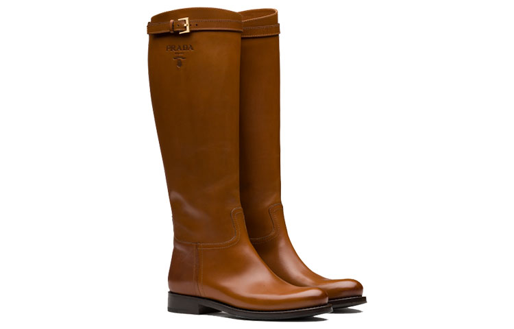 Lookbook (W) Bottes en Cuir Prada ''Marron'' 1W175M_34A_F0046_F_D030