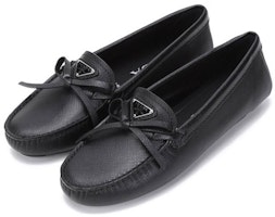 (W) Prada Sepatu Loafers Kulit Saffiano 'Hitam' 1DD071_053_F0002_F_005 Lookbook (W) Prada Sepatu Loafers Kulit Saffiano 'Hitam' 1DD071_053_F0002_F_005
