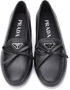 (W) Prada 黑色Saffiano皮革驾车乐福鞋 1DD071_053_F0002_F_005 Shop (W) Prada 黑色Saffiano皮革驾车乐福鞋 1DD071_053_F0002_F_005