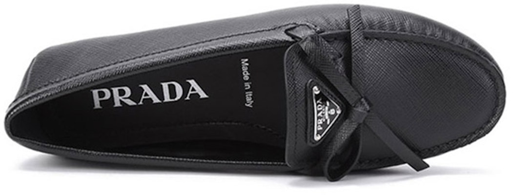 (Women) Prada Saffiano Leather Driving Loafers 'Black' 1DD071_053_F0002_F_005 Purchase (Women) Prada Saffiano Leather Driving Loafers 'Black' 1DD071_053_F0002_F_005