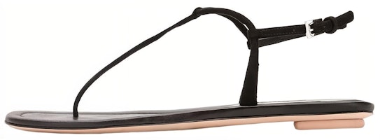 (Women) Prada Leather Buckle Flat Sandals 'Black Fashion' 1Y558B_008_F0002_F_005 (Women) Prada Leather Buckle Flat Sandals 'Black Fashion' 1Y558B_008_F0002_F_005