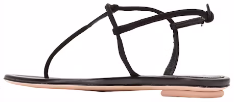 Shop (W) Sandal Datar Kulit Prada Gesper 'Black Fashion' 1Y558B_008_F0002_F_005