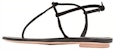 (W) Sandal Rata Kulit Prada dengan Gesper 'Fesyen Hitam' 1Y558B_008_F0002_F_005