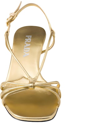 (W) 普拉达金棕色皮革扣环标志凉鞋 1X504N_79A_F0056_F_055 Shop (W) 普拉达金棕色皮革扣环标志凉鞋 1X504N_79A_F0056_F_055