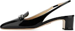 Buy (W) Prada Scarpe Tacco Largo con Fibbia in Pelle Punta Tonda ''Nero''. 1D196N_069_F0002_F_B045