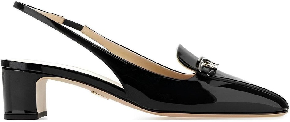 (Women) Prada Leather Buckle Round-Toe Block Heel 'Black' 1D196N_069_F0002_F_B045 Order (Women) Prada Leather Buckle Round-Toe Block Heel 'Black' 1D196N_069_F0002_F_B045
