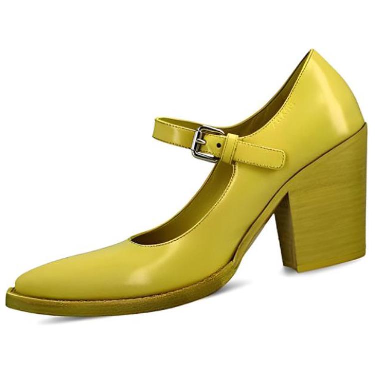 Lookbook (W) プラダ レザーバックル ラウンドトゥ イエローヒール
(Purada Rezaa Bakkuru Raundotsu Ieroo Hiiru) 1I128N_055_F0322