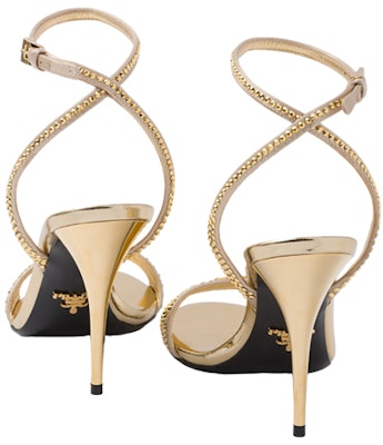 (Women) Prada Leather Buckle Stiletto 'Fashion Slide Gold' 1X022N_2AWL_F0522 Purchase (Women) Prada Leather Buckle Stiletto 'Fashion Slide Gold' 1X022N_2AWL_F0522
