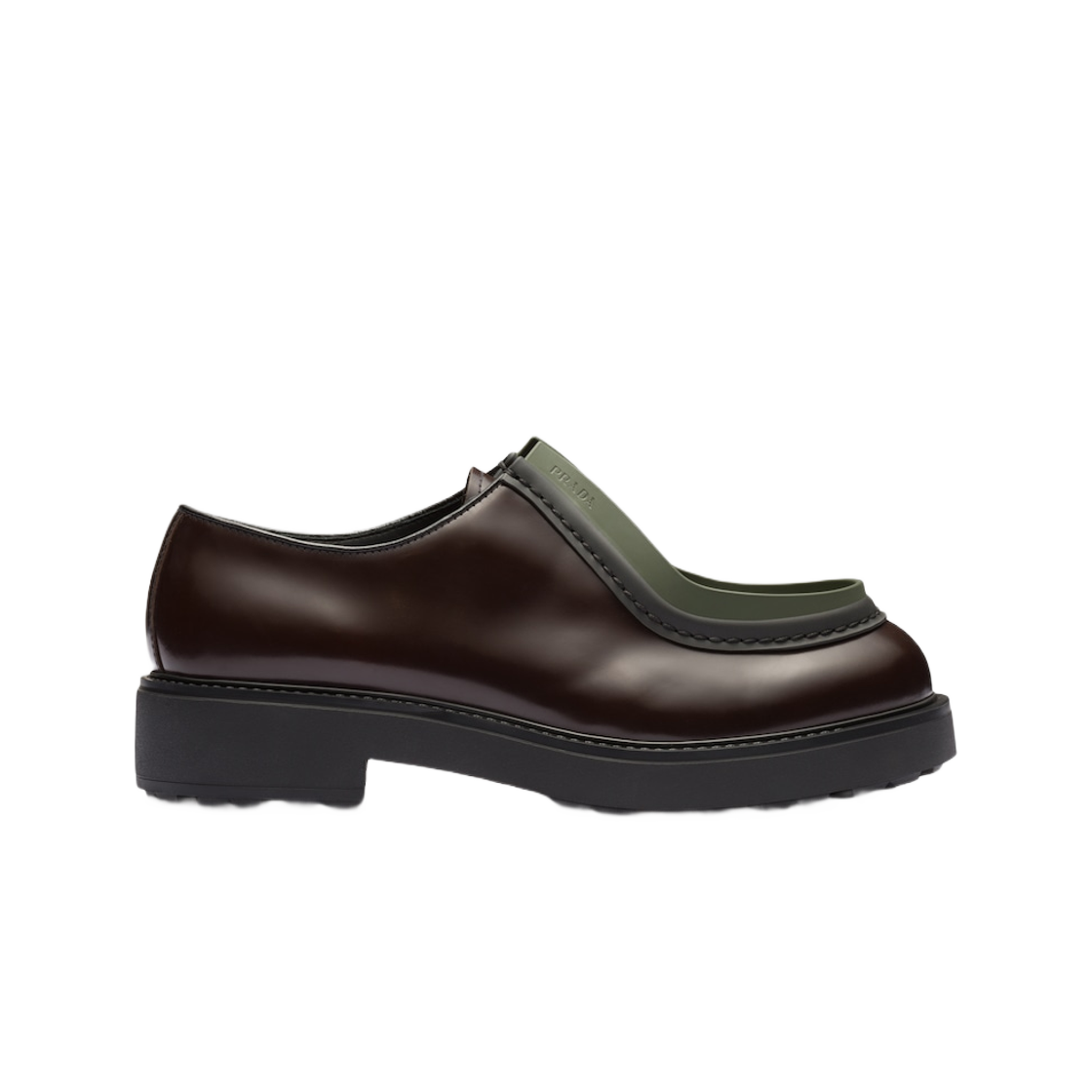 (Women) Prada Leather Casual Shoes 'Black' 2EG421_055_F0CVZ