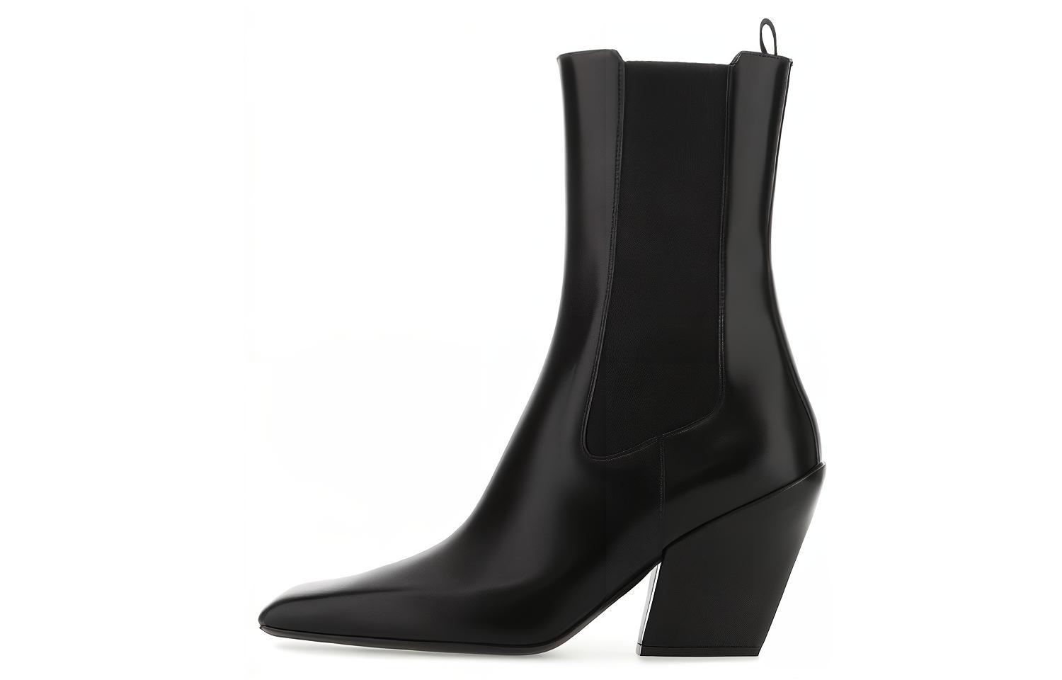 (Women) Prada Leather Chelsea Boots 'Black' 1U986M_055_F0002_F_075