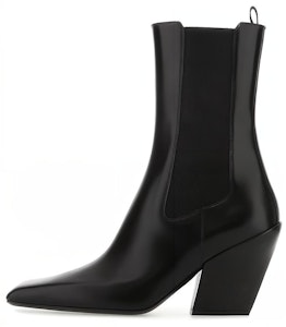 (W) 普拉达黑色真皮切尔西靴子 1U986M_055_F0002_F_075 Buy (W) 普拉达黑色真皮切尔西靴子 1U986M_055_F0002_F_075