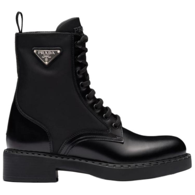 Order (W) Bottes Prada à Talons Épais en Cuir Noir 1T782M_3LF7_F0002_F_B050