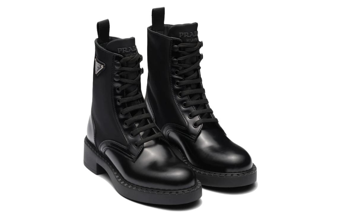 Lookbook (W) Bottes Prada à Talons Épais en Cuir Noir 1T782M_3LF7_F0002_F_B050