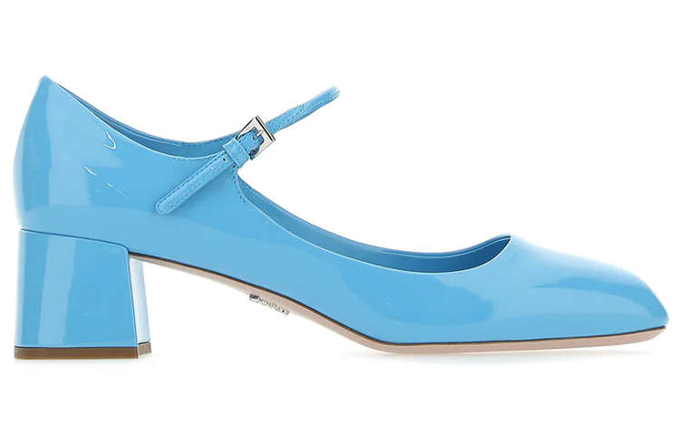 (W) Prada Leather Chunky High Heel 'Blue Fashion' 圖 2