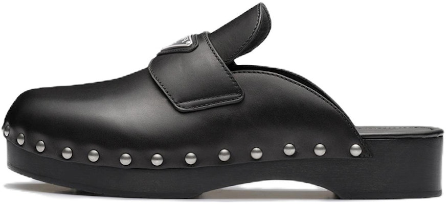 (Women) Prada Leather Clog 'Black' 2Z2993_248_F0002 Buy (Women) Prada Leather Clog 'Black' 2Z2993_248_F0002