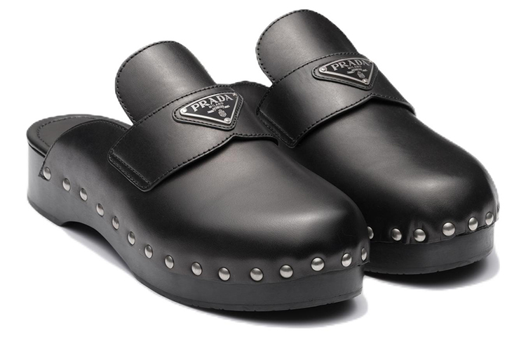 Lookbook (W) 프라다 가죽 클로그 (블랙) 2Z2993_248_F0002