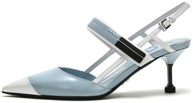 (Women) Prada Leather Color-Block Pointed Toe High Heels 'Blue White' 1I296I_AZ3_F0X24_F_065 Buy (Women) Prada Leather Color-Block Pointed Toe High Heels 'Blue White' 1I296I_AZ3_F0X24_F_065