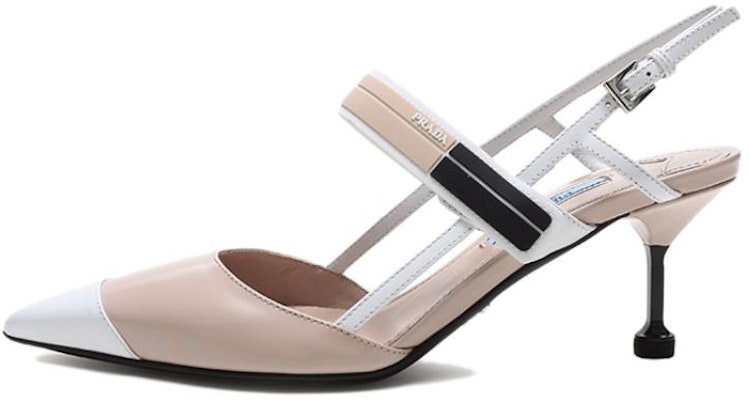 (Women) Prada Leather Colorblock High Heel Sandal 'White' 1I296I_AZ3_F062Z_F_065 Buy (Women) Prada Leather Colorblock High Heel Sandal 'White' 1I296I_AZ3_F062Z_F_065