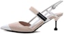 (Women) Prada Leather Colorblock High Heel Sandal 'White' 1I296I_AZ3_F062Z_F_065